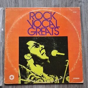 Rock Vocal Greats Vinyl Record - Orange Cover